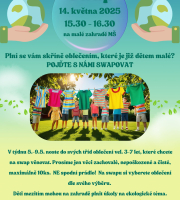 Výměnný bazar oblečení na zahradě MŠ
